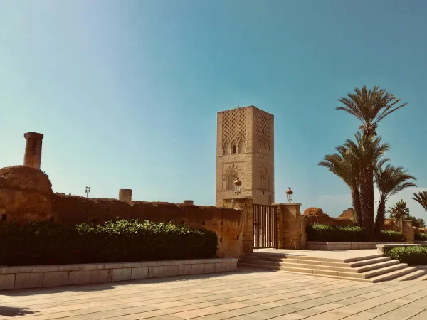 Rabat capital city with modern and historical buildings