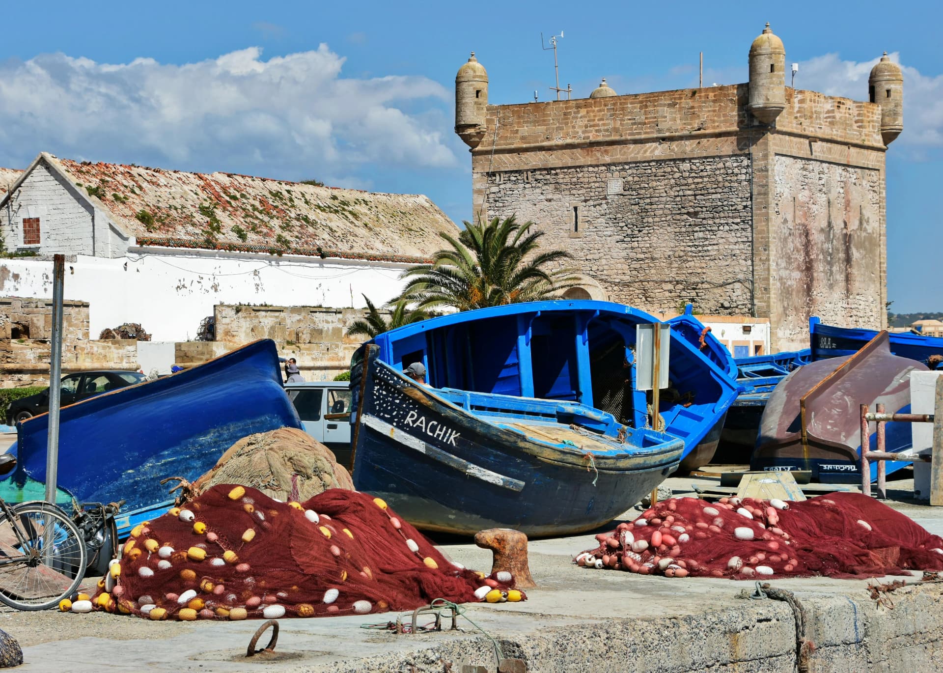 Waves along the Essaouira ramparts